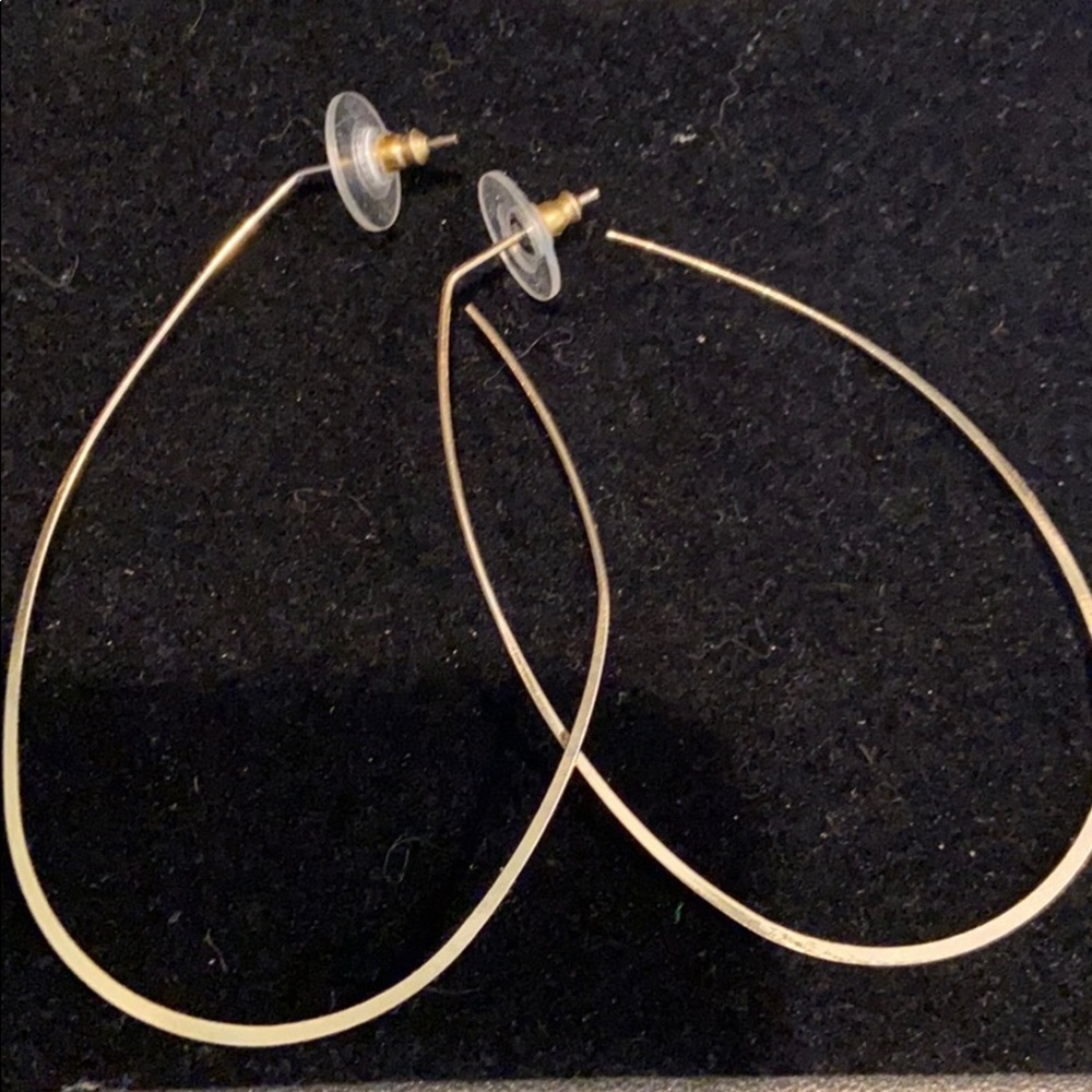 Interesting Shaped Gold Earrings